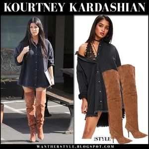 black oversized denim shirt dress